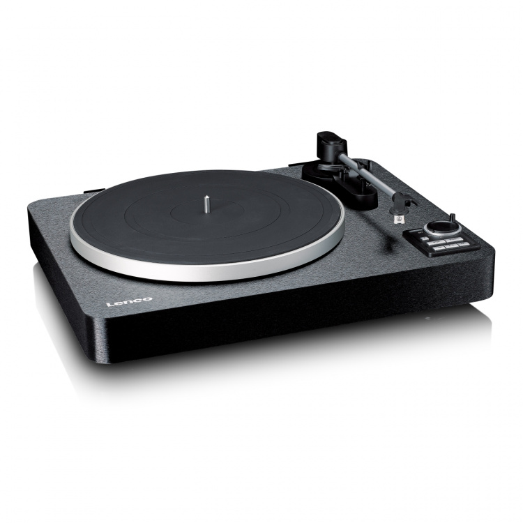 Lenco Fully automatic record player with Bluetooth® transmission and pre-amplifier Metal turntable platter and tonearm Black Lenco Fully automatic record player with Bluetooth® transmission and pre-amplifier Metal turntable platter and tonearm Black