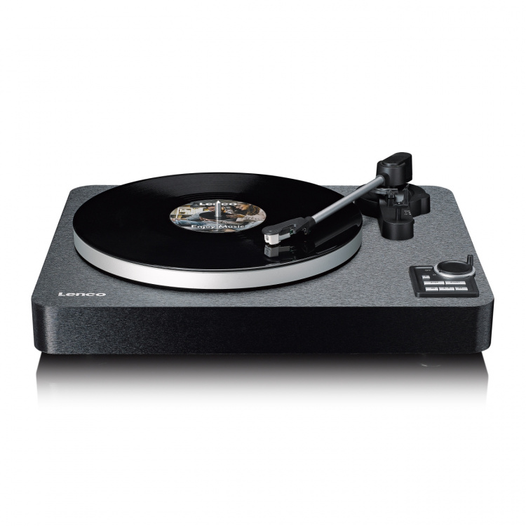 Lenco Fully automatic record player with Bluetooth® transmission and pre-amplifier Metal turntable platter and tonearm Black Lenco Fully automatic record player with Bluetooth® transmission and pre-amplifier Metal turntable platter and tonearm Black