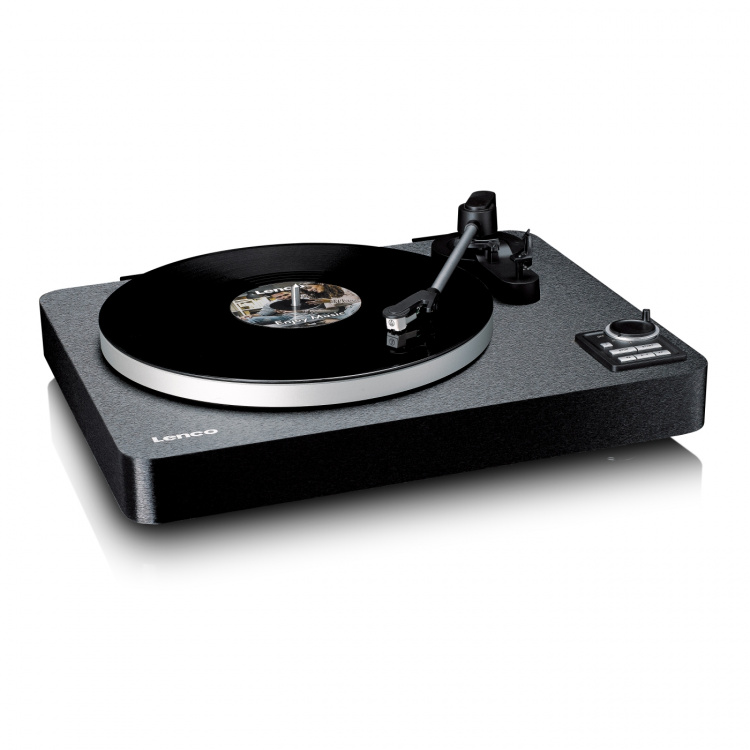 Lenco Fully automatic record player with Bluetooth® transmission and pre-amplifier Metal turntable platter and tonearm Black Lenco Fully automatic record player with Bluetooth® transmission and pre-amplifier Metal turntable platter and tonearm Black