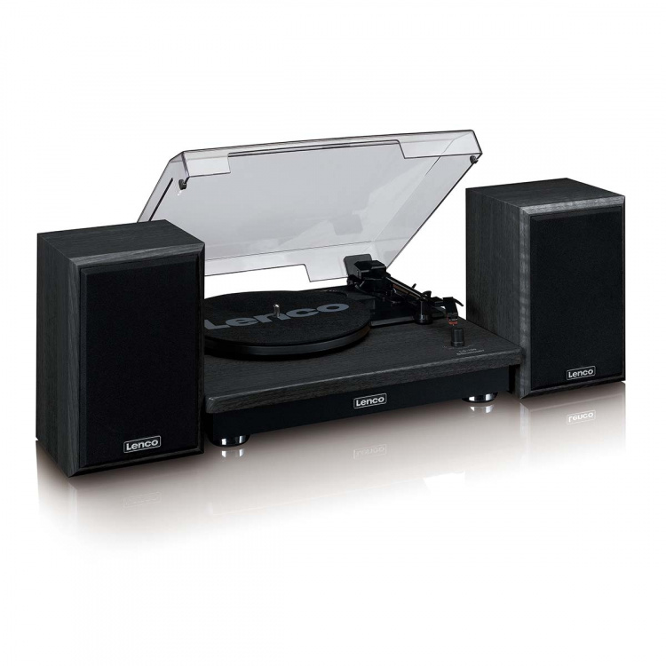 Lenco Record Player with Bluetooth® reception and two external speakers Lenco Record Player with Bluetooth® reception and two external speakers