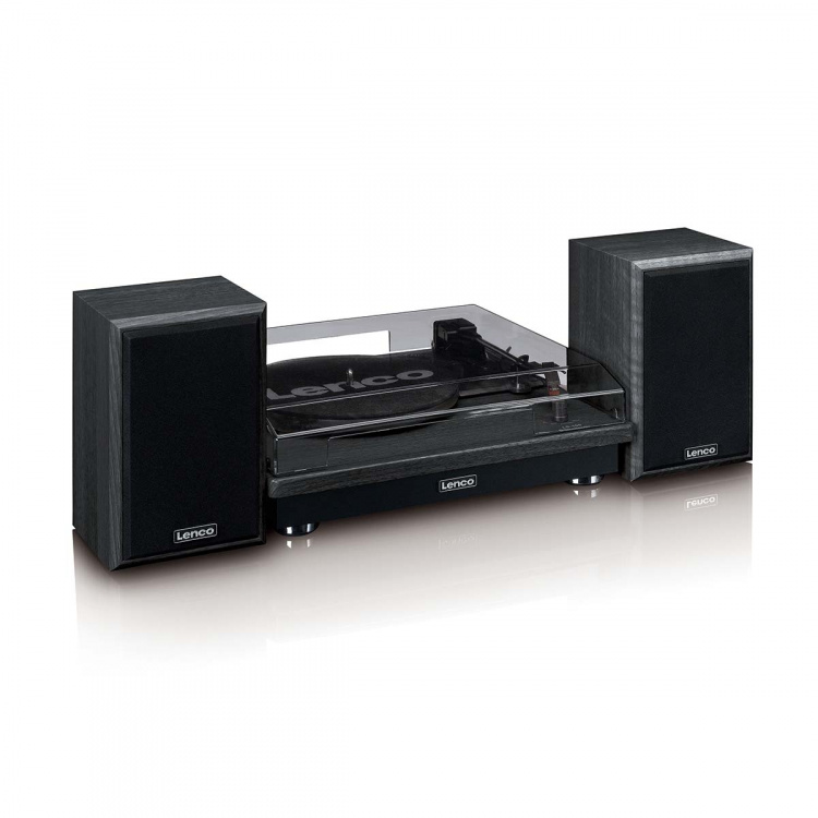 Lenco Record Player with Bluetooth® reception and two external speakers Lenco Record Player with Bluetooth® reception and two external speakers