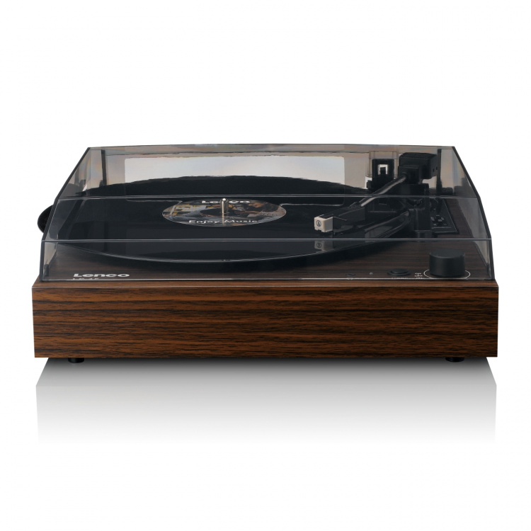 Lenco Record player with Bluetooth®, two built-in speakers, and AT3600L cartridge Wood