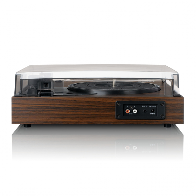 Lenco Record player with Bluetooth®, two built-in speakers, and AT3600L cartridge Wood