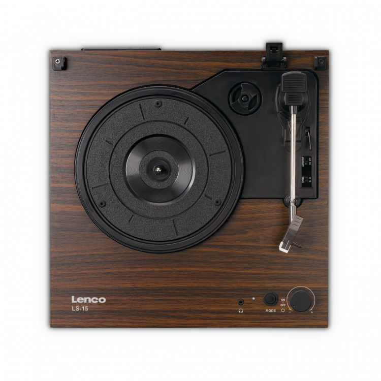 Lenco Record player with Bluetooth®, two built-in speakers, and AT3600L cartridge Wood
