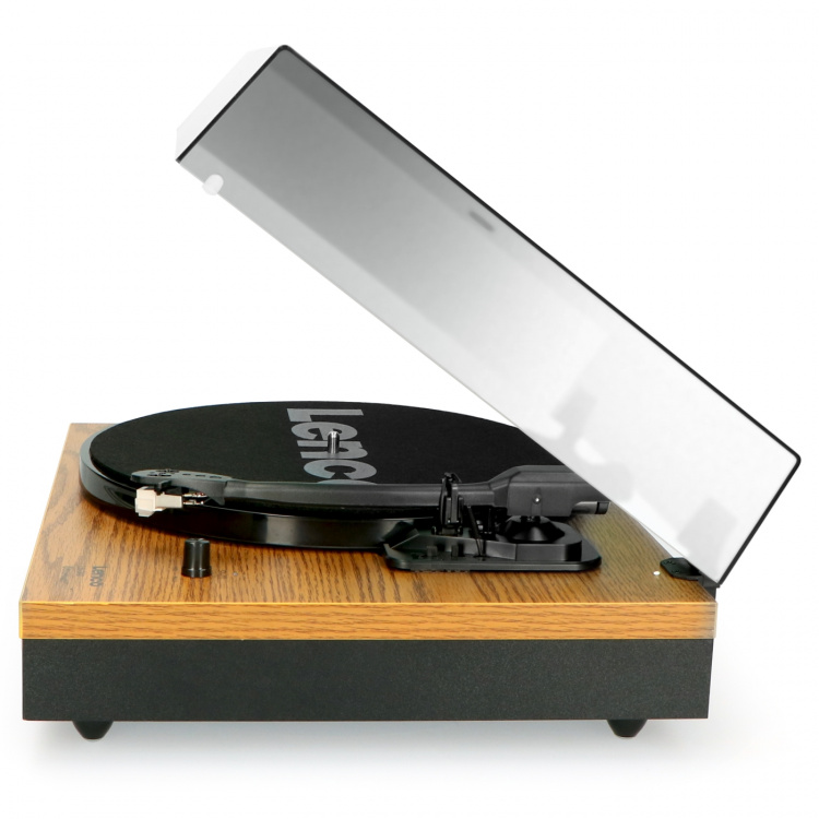 Lenco Record Player with Bluetooth® and two separate speakers Wood Lenco Record Player with Bluetooth® and two separate speakers Wood