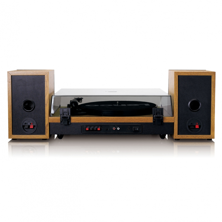 Lenco Record Player with Bluetooth® and two separate speakers Wood Lenco Record Player with Bluetooth® and two separate speakers Wood