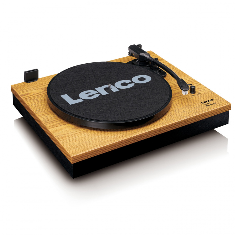 Lenco Record Player with Bluetooth® and two separate speakers Wood Lenco Record Player with Bluetooth® and two separate speakers Wood