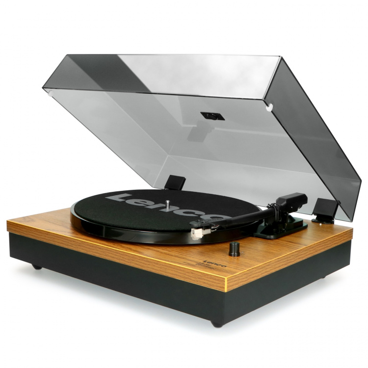 Lenco Record Player with Bluetooth® and two separate speakers Wood Lenco Record Player with Bluetooth® and two separate speakers Wood