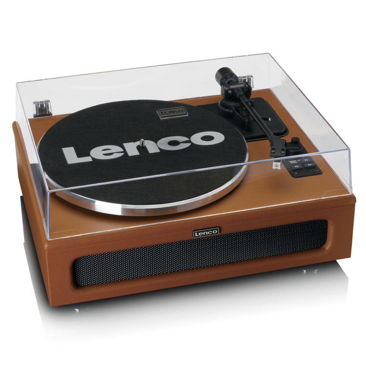 Lenco Turntable with Bluetooth® MMC 4 speakers built-in Brown Lenco Turntable with Bluetooth® MMC 4 speakers built-in Brown