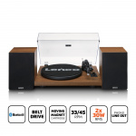 Lenco Record player with built-in amplifier and Bluetooth® plus 2 external speakers Wood Lenco Record player with built-in amplifier and Bluetooth® plus 2 external speakers Wood