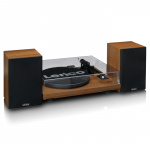 Lenco Record player with built-in amplifier and Bluetooth® plus 2 external speakers Wood Lenco Record player with built-in amplifier and Bluetooth® plus 2 external speakers Wood