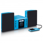 Lenco Stereo system with FM radio and CD player Blue
