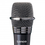 Lenco Wireless microphone with 6,3 mm battery powered receiver Lenco Wireless microphone with 6,3 mm battery powered receiver
