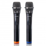 Lenco Set of 2 wireless microphones with portable battery powered receiver Lenco Set of 2 wireless microphones with portable battery powered receiver