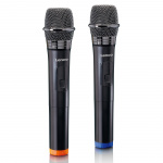 Lenco Set of 2 wireless microphones with portable battery powered receiver Lenco Set of 2 wireless microphones with portable battery powered receiver
