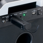 Lenco Set of 2 wireless microphones with portable battery powered receiver Lenco Set of 2 wireless microphones with portable battery powered receiver