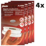 Alecto Magnetic mounting kit for smoke + CO detectors 4 pcs
