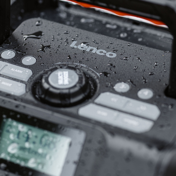 Lenco High power portable outdoor DAB+/FM radio with Bluetooth® IPX5 water-resistant Grey Lenco High power portable outdoor DAB+/FM radio with Bluetooth® IPX5 water-resistant Grey