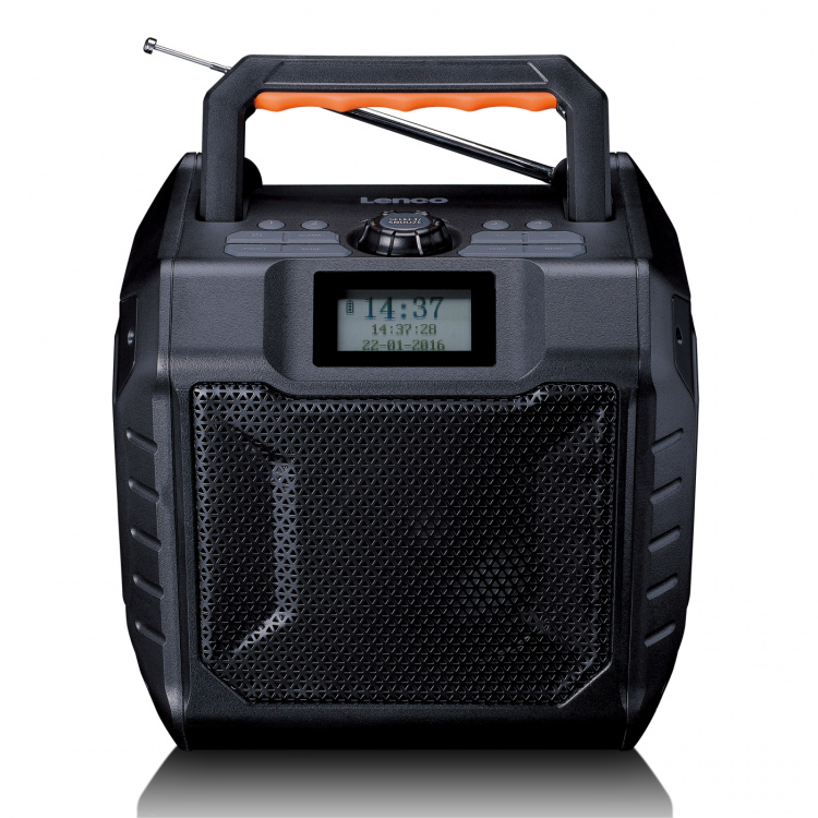 Lenco High power portable outdoor DAB+/FM radio with Bluetooth® IPX5 water-resistant Grey Lenco High power portable outdoor DAB+/FM radio with Bluetooth® IPX5 water-resistant Grey
