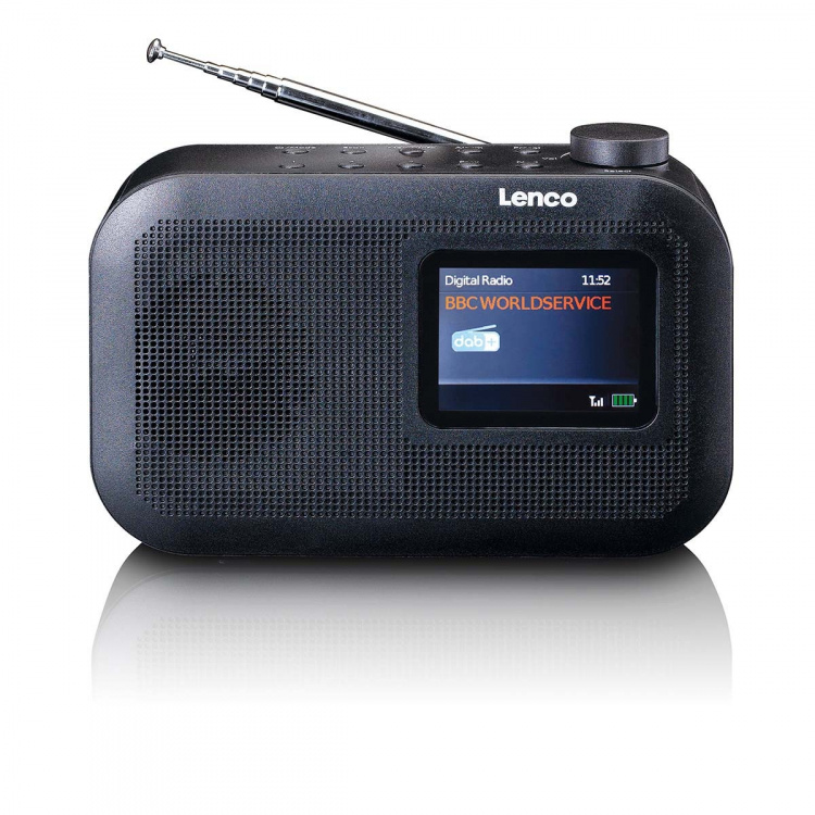 Lenco Portable DAB+/FM radio with Bluetooth® color dislay battery Black Lenco Portable DAB+/FM radio with Bluetooth® color dislay battery Black
