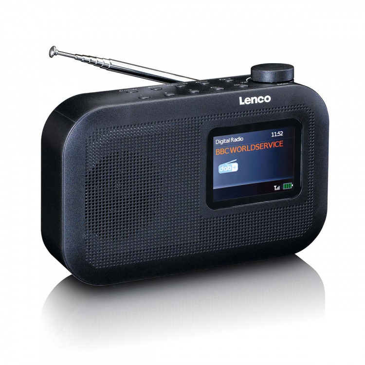 Lenco Portable DAB+/FM radio with Bluetooth® color dislay battery Black Lenco Portable DAB+/FM radio with Bluetooth® color dislay battery Black