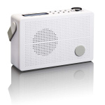 Lenco Portable DAB+/FM radio with alarm function White Lenco Portable DAB+/FM radio with alarm function White