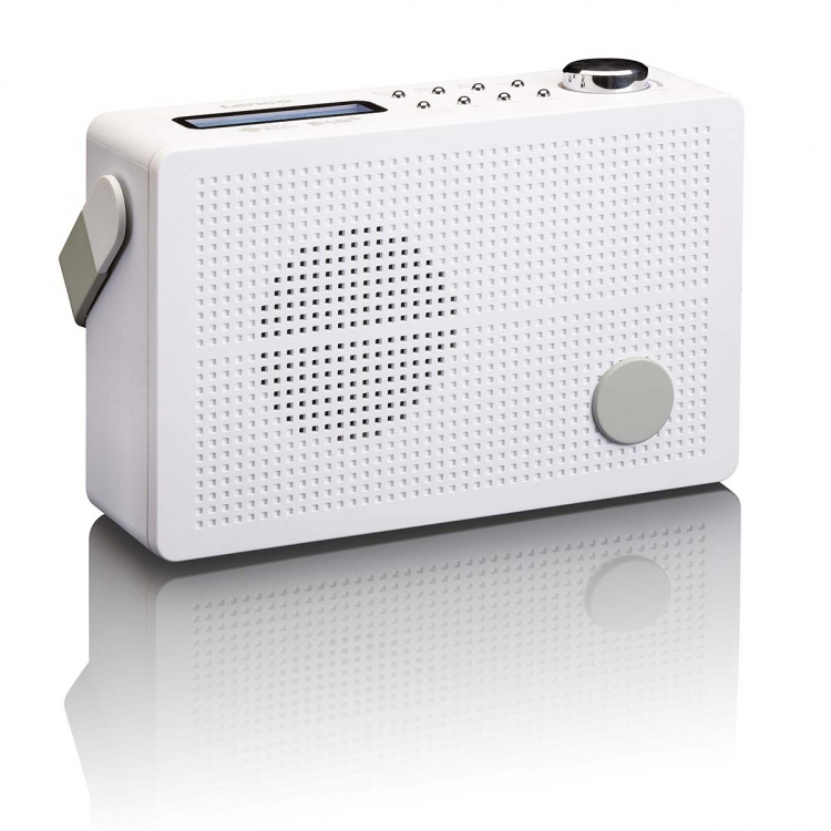 Lenco Portable DAB+/FM radio with alarm function White Lenco Portable DAB+/FM radio with alarm function White
