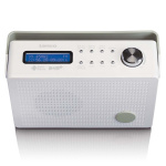 Lenco Portable DAB+/FM radio with alarm function White Lenco Portable DAB+/FM radio with alarm function White