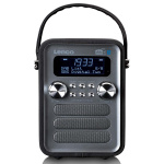 Lenco Portable DAB+ FM Radio with Bluetooth® and AUX-input, rechargeable battery Black Lenco Portable DAB+ FM Radio with Bluetooth® and AUX-input, rechargeable battery Black