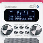 Lenco Portable DAB+ FM Radio with Bluetooth® and AUX-input, rechargeable battery White Lenco Portable DAB+ FM Radio with Bluetooth® and AUX-input, rechargeable battery White