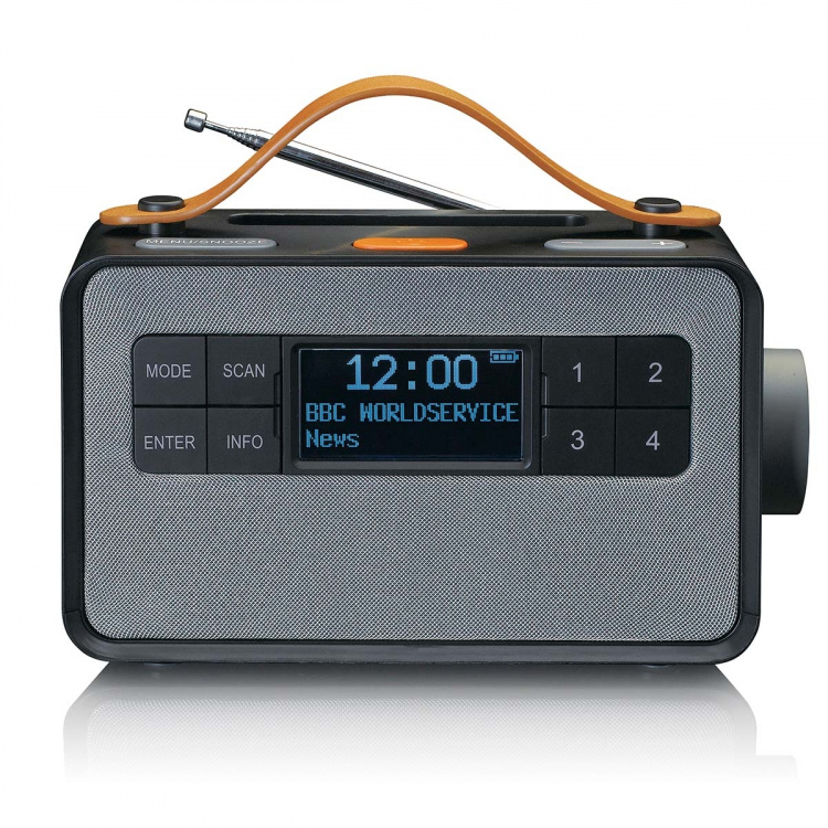 Lenco Portable FM/DAB+ radio with big buttons and  Lenco Portable FM/DAB+ radio with big buttons and
