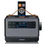 Lenco Portable FM/DAB+ radio with big buttons and  Lenco Portable FM/DAB+ radio with big buttons and