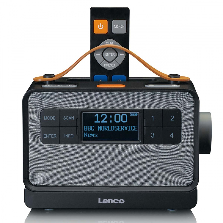 Lenco Portable FM/DAB+ radio with big buttons and  Lenco Portable FM/DAB+ radio with big buttons and