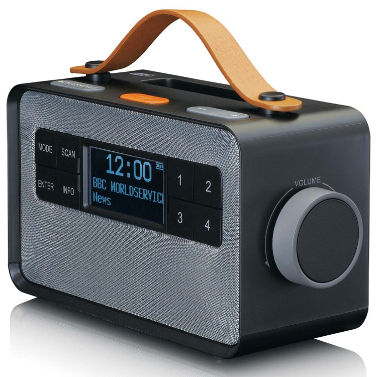 Lenco Portable FM/DAB+ radio with big buttons and  Lenco Portable FM/DAB+ radio with big buttons and