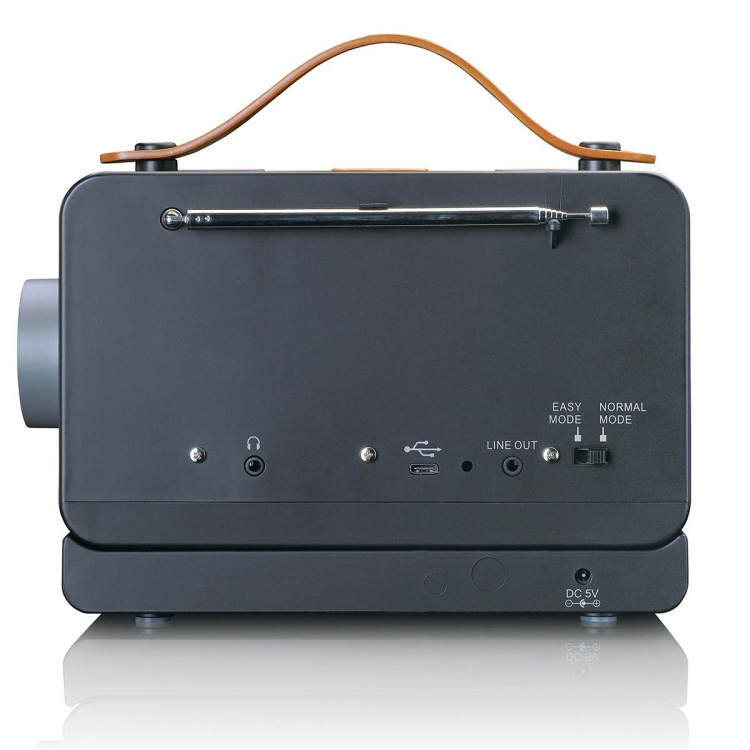 Lenco Portable FM/DAB+ radio with big buttons and  Lenco Portable FM/DAB+ radio with big buttons and