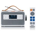 Lenco Portable FM/DAB+ radio with big buttons and 