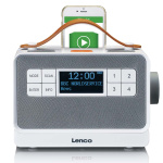 Lenco Portable FM/DAB+ radio with big buttons and 