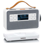 Lenco Portable FM/DAB+ radio with big buttons and 