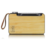 Lenco Portable DAB+/ FM radio with Bluetooth® bamboo Black Lenco Portable DAB+/ FM radio with Bluetooth® bamboo Black