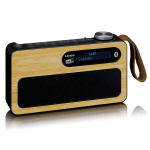 Lenco Portable DAB+/ FM radio with Bluetooth® bamboo Black Lenco Portable DAB+/ FM radio with Bluetooth® bamboo Black