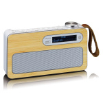 Lenco Portable DAB+/ FM radio with Bluetooth® Bamboo White Lenco Portable DAB+/ FM radio with Bluetooth® Bamboo White
