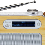 Lenco Portable DAB+/ FM radio with Bluetooth® Bamboo White Lenco Portable DAB+/ FM radio with Bluetooth® Bamboo White