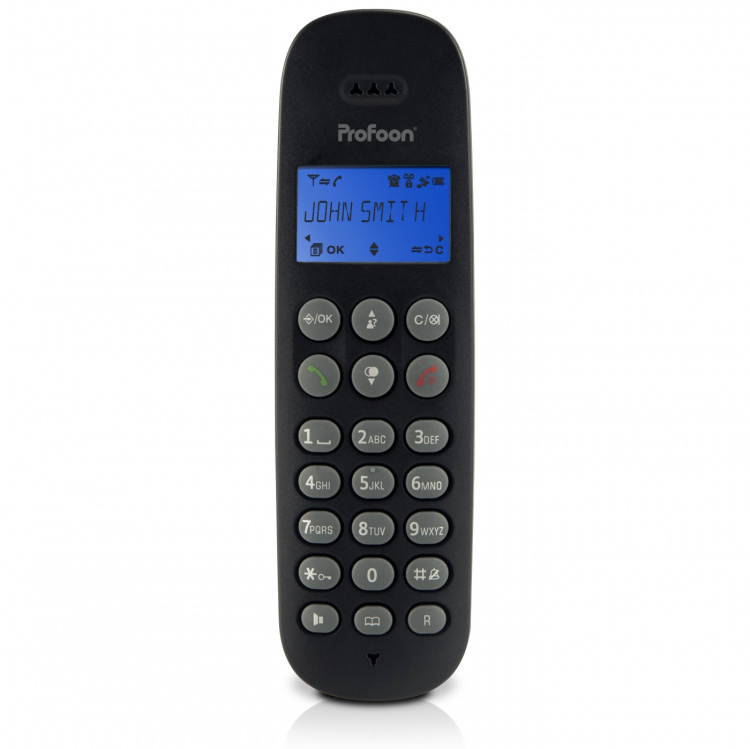 Profoon Cordless telephone with 3 handsets Black