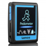 Lenco MP3/4 Player with Pedometer 4GB Blue