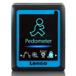 Lenco MP3/4 Player with Pedometer 4GB Blue