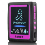 Lenco MP3/4 Player with Pedometer 4GB Pink