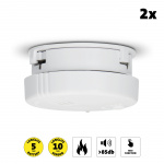 Alecto Mini smoke detector 5 year battery 2 pack Alecto Mini smoke detector 5 year battery 2 pack