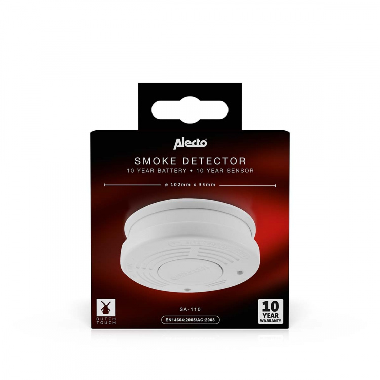 Alecto Smoke detector with 10 year battery life + hush Alecto Smoke detector with 10 year battery life + hush