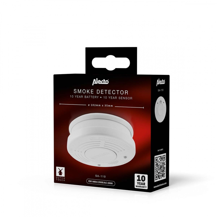 Alecto Smoke detector with 10 year battery life + hush Alecto Smoke detector with 10 year battery life + hush