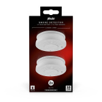 Alecto Smoke detector with 10 year battery + hush 2 pack